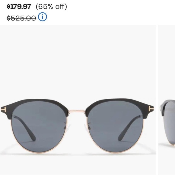 Tom Ford Clubmaster Round Sunglasses
